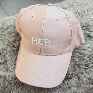 Burberry HER pink hat
